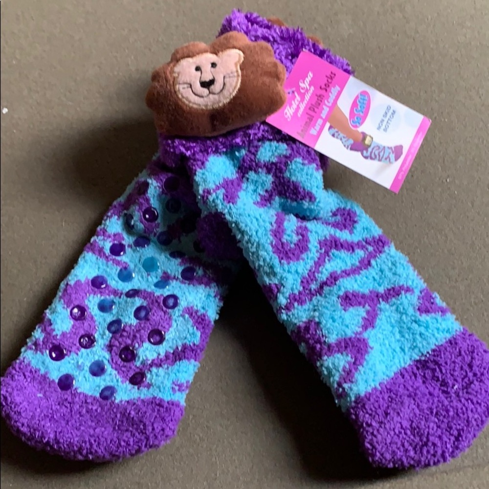 Animal plush socks